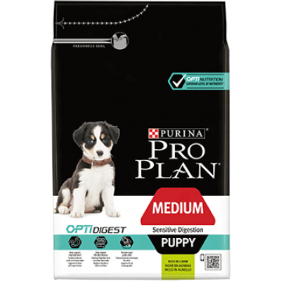 Pro Plan Dog Medium Puppy Sensitive Digestion-jagnjetina